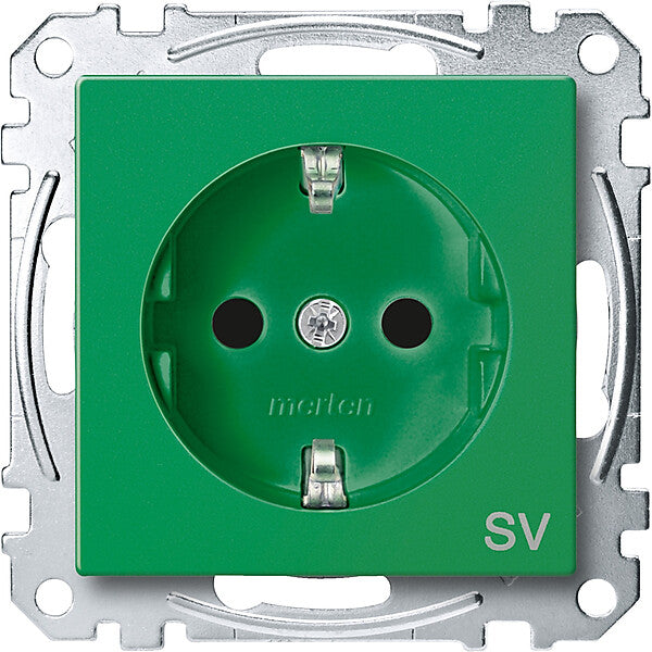 Merten SCHUKO-Steckdose gn SV MEG2300-0304